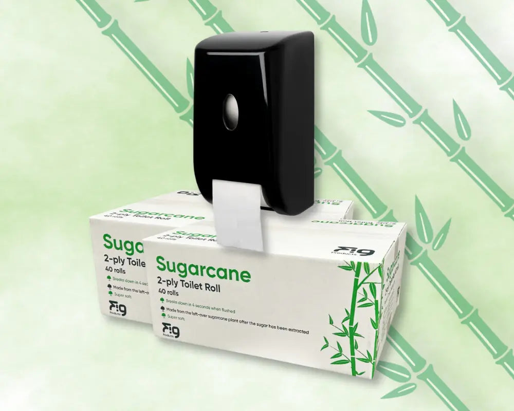 FIG Sugarcane Toilet Roll Bundle + Free Dispenser