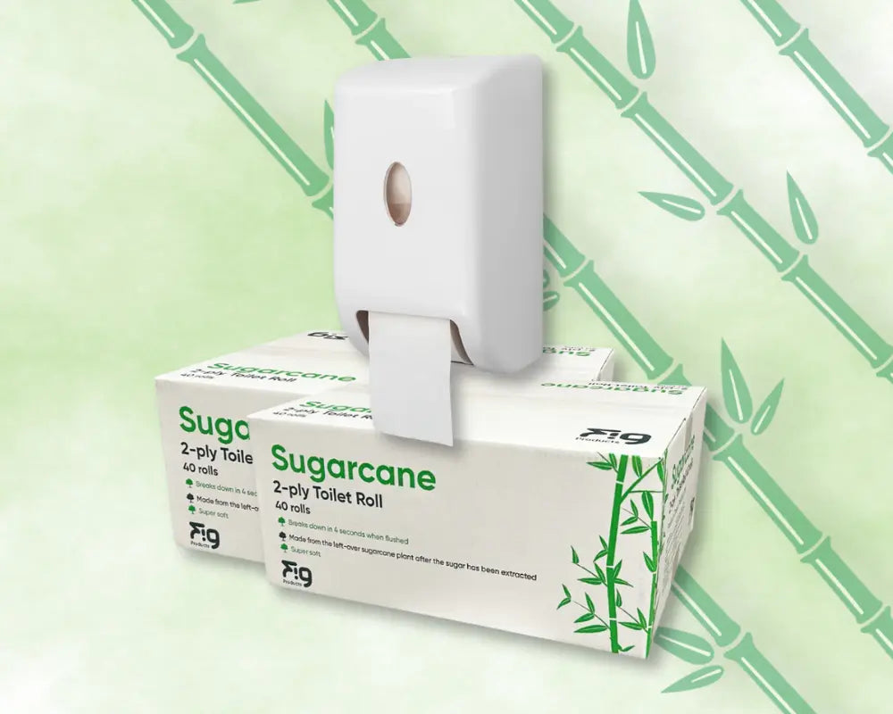 FIG Sugarcane Toilet Roll Bundle + Free Dispenser