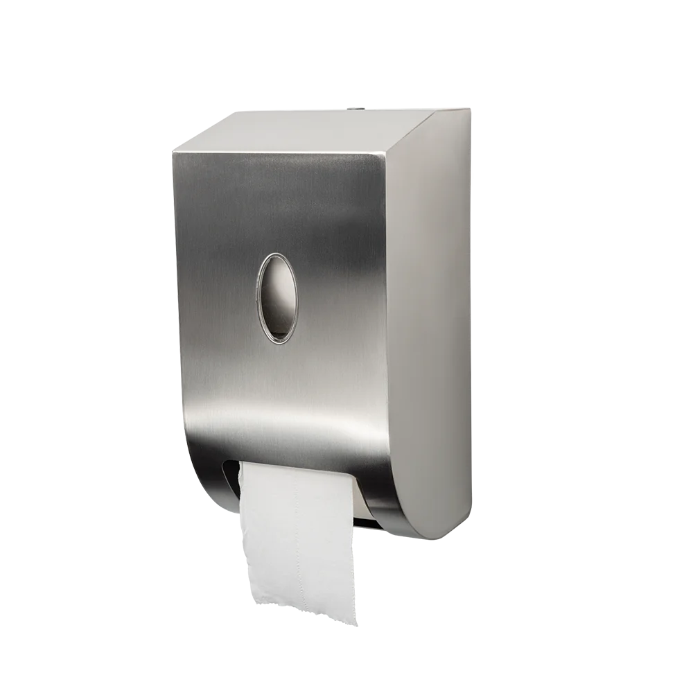Ecomatic Classic Vertical Twin Toilet Roll Dispenser
